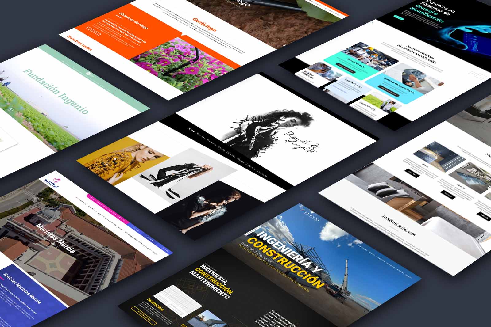 Diseños web presentados por Epic Creativos a los premios web La Verdad 2023
